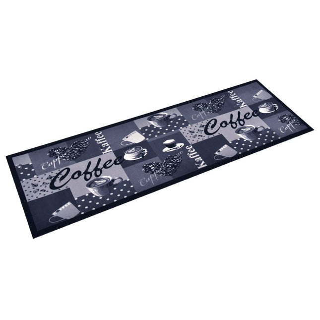 Tappetino da Cucina Lavabile CaffÃƒÂ¨ Blu 60x180 cm