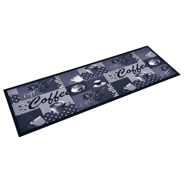Tappetino da Cucina Lavabile CaffÃƒÂ¨ Blu 60x300 cm