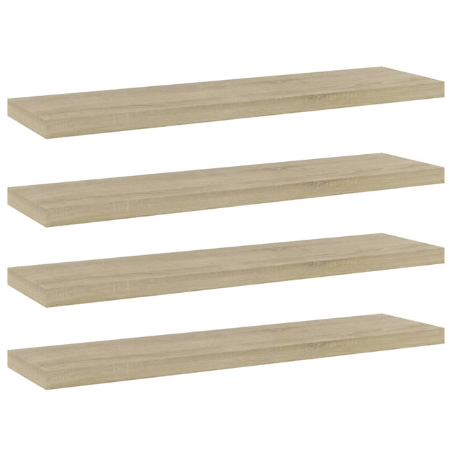 Ripiani per Libreria 4pz Rovere Sonoma 40x10x1,5cm Multistrato