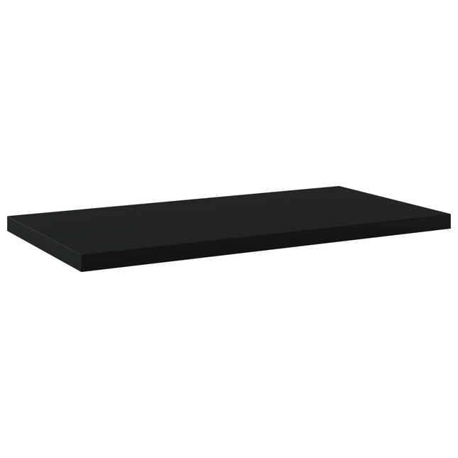 Ripiani per Libreria 4pz Neri 40x20x1,5cm in Legno Multistrato