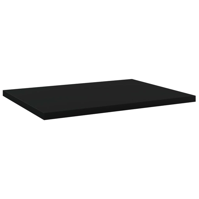 Ripiani per Libreria 8pz Neri 40x30x1,5cm in Legno Multistrato