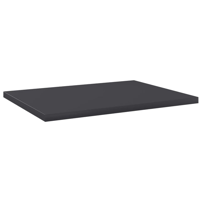 Ripiani per Libreria 8pz Grigi 40x30x1,5cm in Legno Multistrato