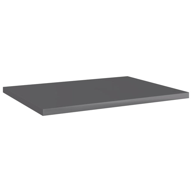 Ripiani per Libreria 4pz Grigio Lucido 40x30x1,5cm Multistrato