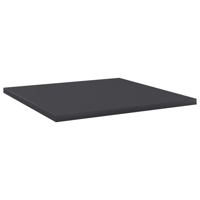 Ripiani per Libreria 8pz Grigi 40x40x1,5cm in Legno Multistrato