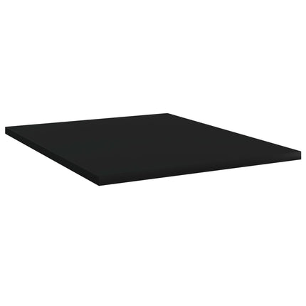 Ripiani per Libreria 8pz Neri 40x50x1,5cm in Legno Multistrato