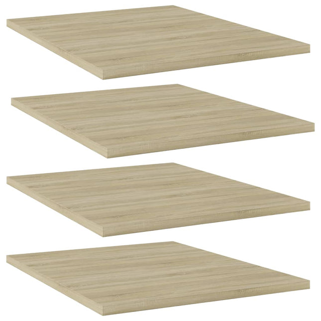 Ripiani per Libreria 4pz Rovere Sonoma 40x50x1,5cm Multistrato