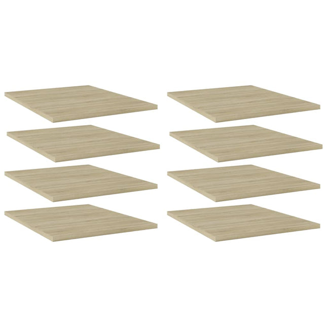 Ripiani per Libreria 8pz Rovere Sonoma 40x50x1,5cm Multistrato