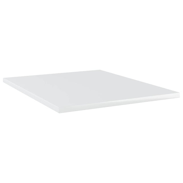 Ripiani per Libreria 4 pz Bianco Lucido 40x50x1,5cm Multistrato