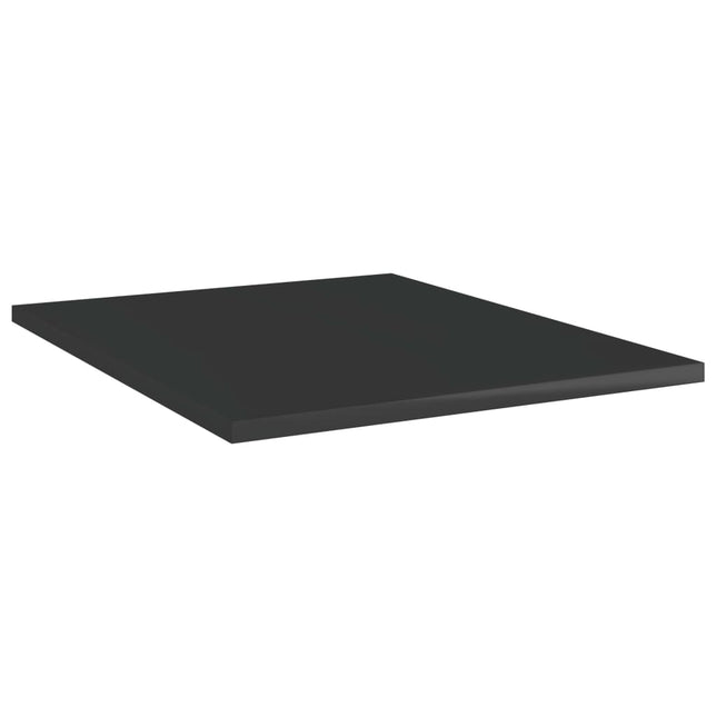 Ripiani per Libreria 4pz Nero Lucido 40x50x1,5cm Multistrato