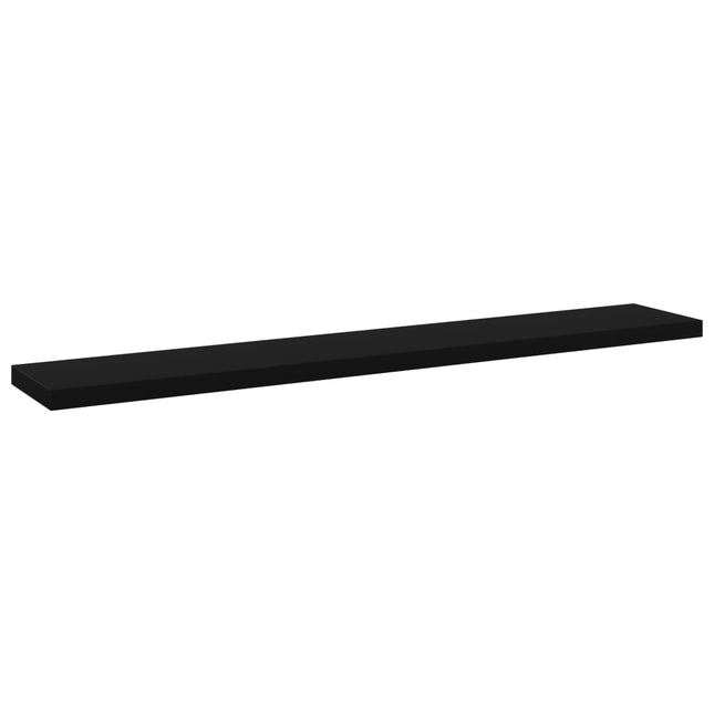 Ripiani per Libreria 8pz Neri 60x10x1,5cm in Legno Multistrato
