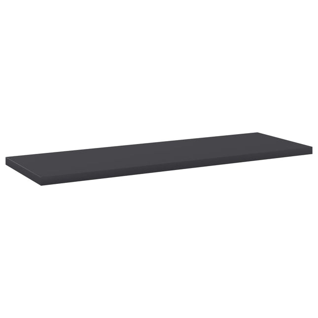 Ripiani per Libreria 4pz Grigi 60x20x1,5cm in Legno Multistrato