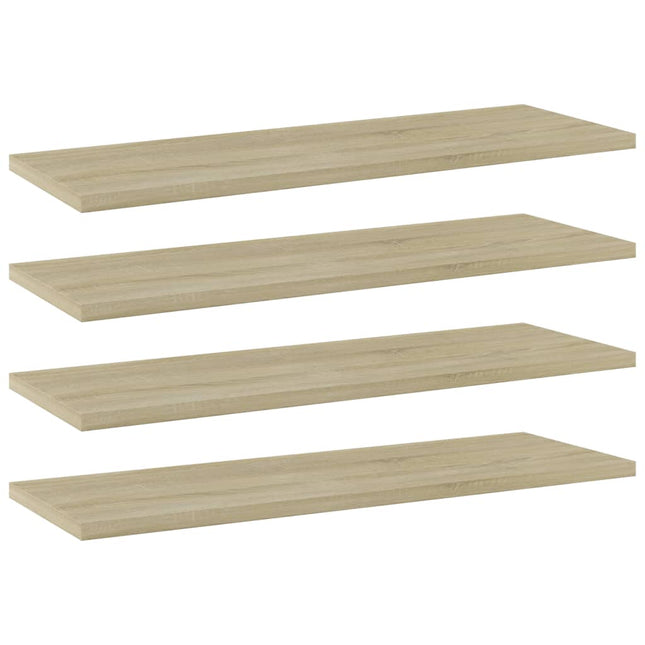 Ripiani per Libreria 4pz Rovere Sonoma 60x20x1,5cm Multistrato