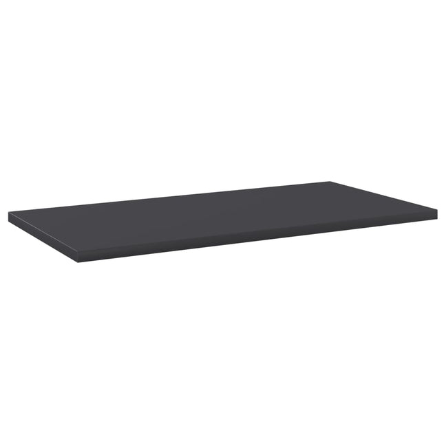 Ripiani per Libreria 4pz Grigi 60x30x1,5cm in Legno Multistrato