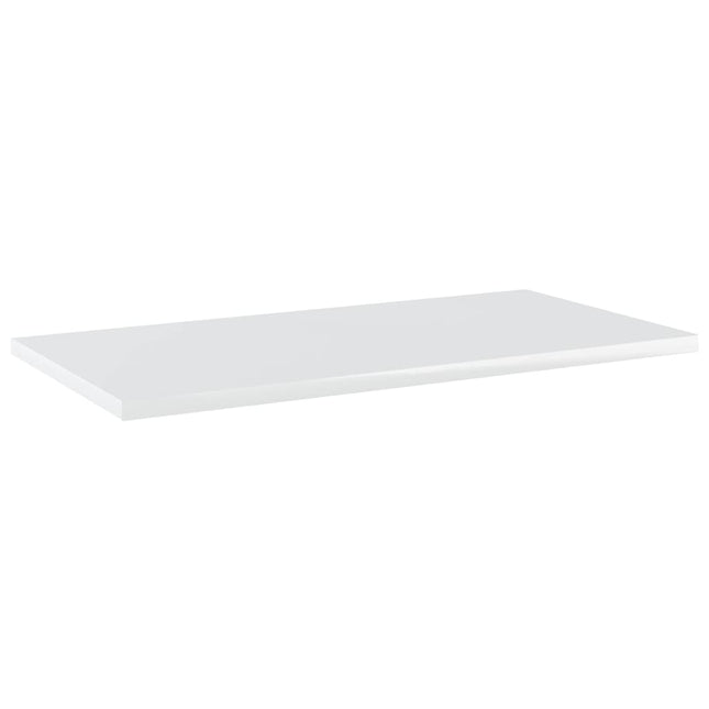 Ripiani per Libreria 4 pz Bianco Lucido 60x30x1,5cm Multistrato