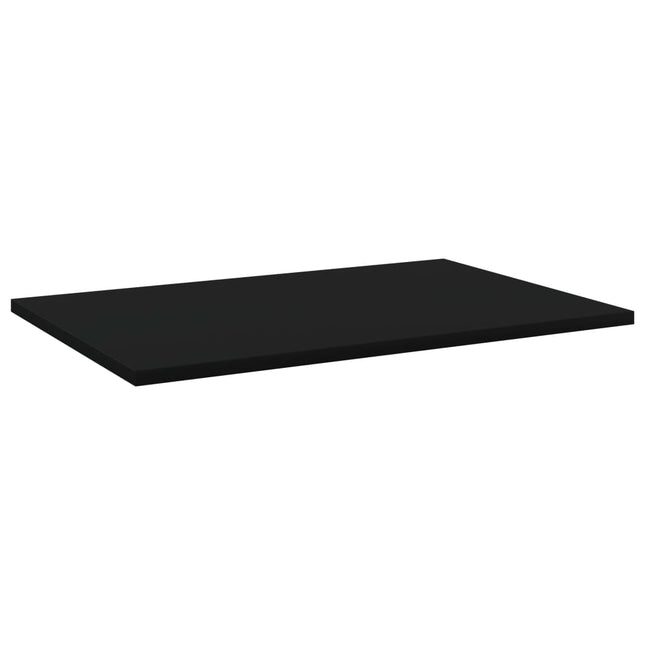 Ripiani per Libreria 8pz Neri 60x40x1,5cm in Legno Multistrato