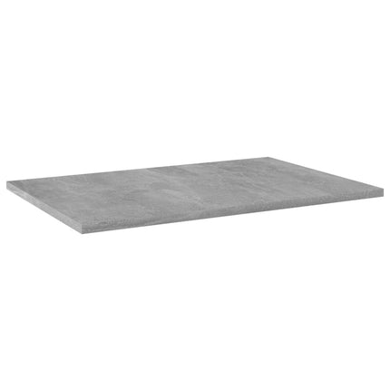 Ripiani per Libreria 4pz Grigio Cemento 60x40x1,5cm Multistrato