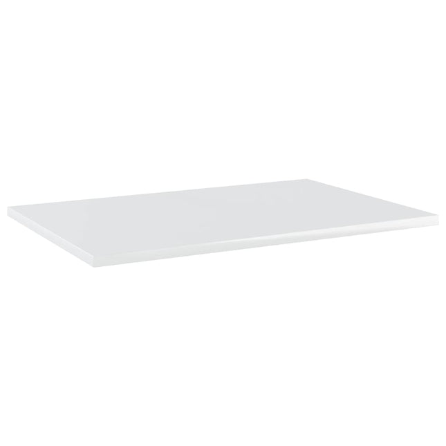 Ripiani per Libreria 4 pz Bianco Lucido 60x40x1,5cm Multistrato