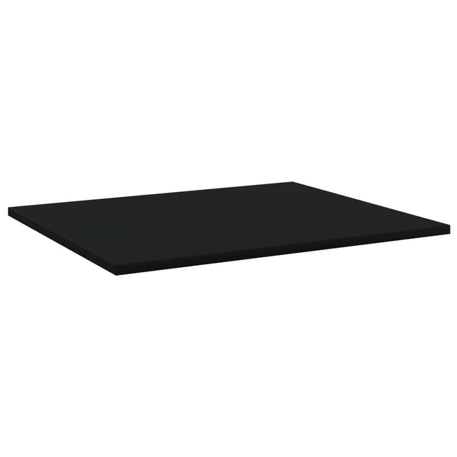 Ripiani per Libreria 8pz Neri 60x50x1,5cm in Legno Multistrato