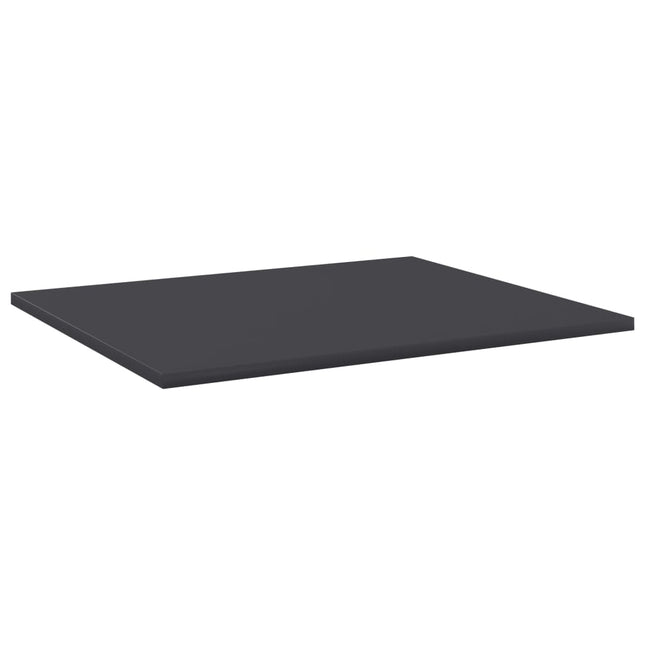 Ripiani per Libreria 8pz Grigi 60x50x1,5cm in Legno Multistrato