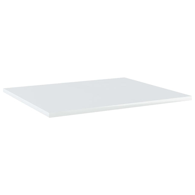 Ripiani per Libreria 8pz Bianco Lucido 60x50x1,5cm Multistrato