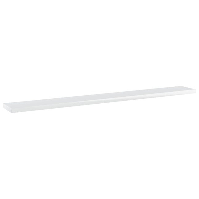 Ripiani per Libreria 4 pz Bianco Lucido 80x10x1,5cm Multistrato