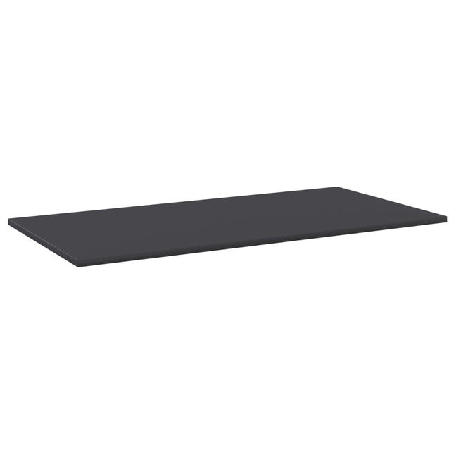Ripiani per Libreria 4pz Grigi 80x30x1,5cm in Legno Multistrato