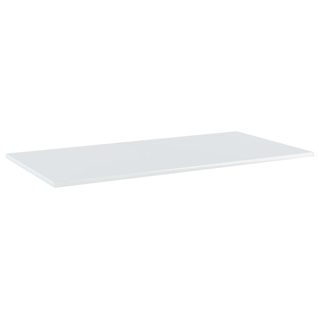 Ripiani per Libreria 4 pz Bianco Lucido 80x30x1,5cm Multistrato