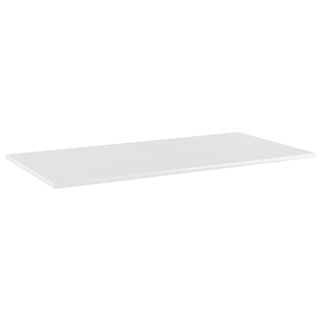 Ripiani per Libreria 8pz Bianco Lucido 80x30x1,5cm Multistrato