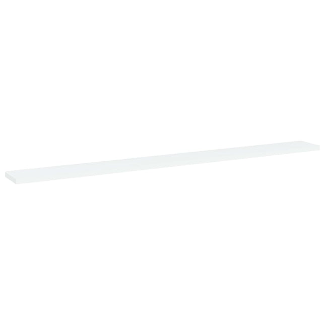 Ripiani per Libreria 4pz Bianchi 100x10x1,5cm Legno Multistrato