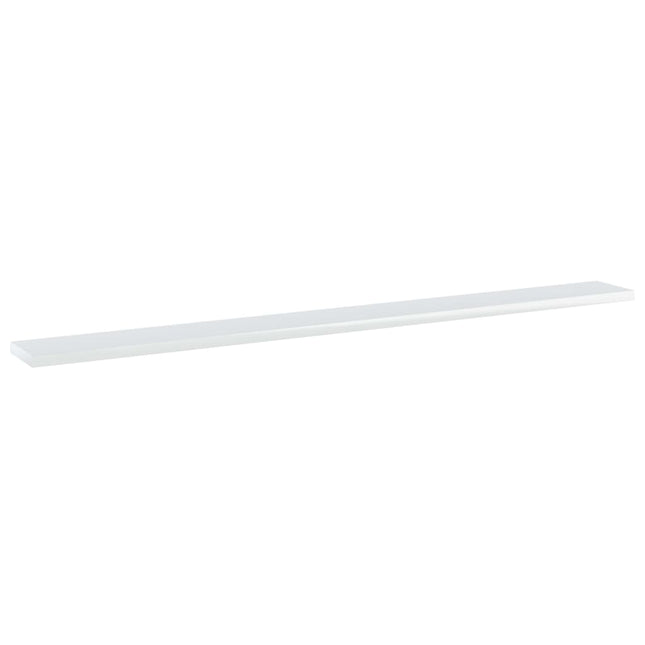 Ripiani per Libreria 4pz Bianco Lucido 100x10x1,5cm Multistrato