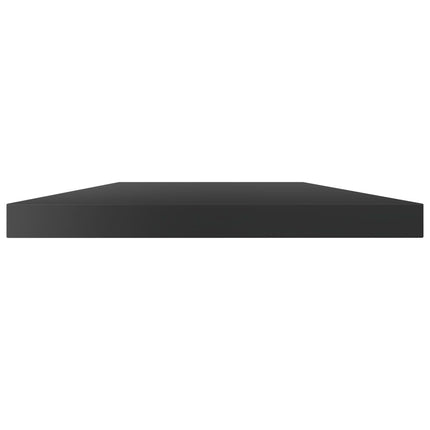 Ripiani per Libreria 8pz Nero Lucido 100x20x1,5cm Multistrato