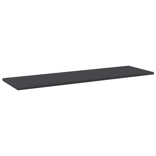 Ripiani per Libreria 4pz Grigi 100x30x1,5cm Legno Multistrato