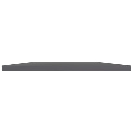 Ripiani per Libreria 4pz Grigio Lucido 100x30x1,5cm Multistrato