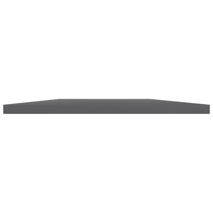 Ripiani per Libreria 8pz Grigio Lucido 100x30x1,5cm Multistrato