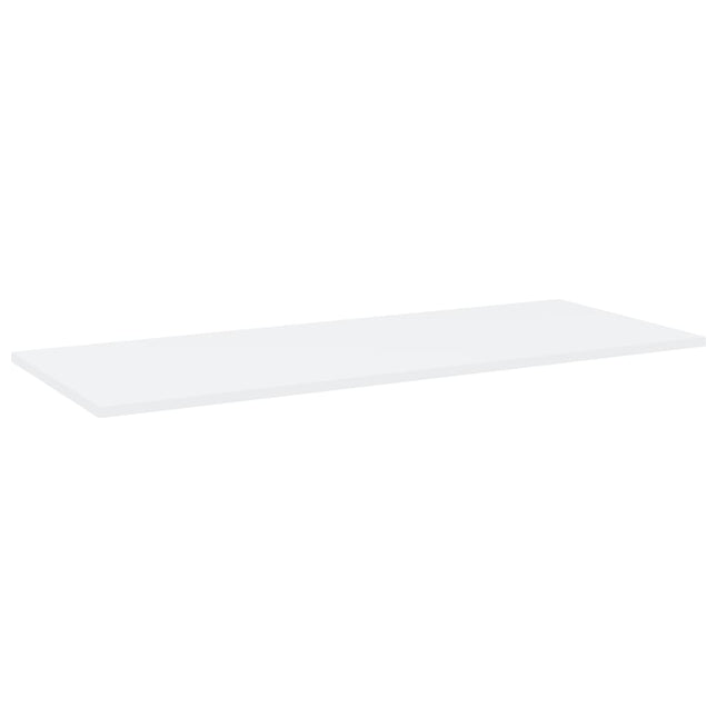 Ripiani per Libreria 4pz Bianchi 100x40x1,5cm Legno Multistrato