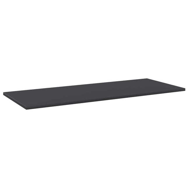 Ripiani per Libreria 4pz Grigi 100x40x1,5cm Legno Multistrato