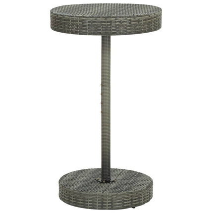 Set Bar da Giardino 3 pz in Polyrattan Grigio