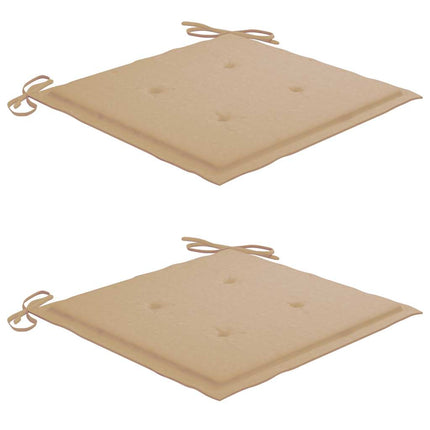 Set da Pranzo Giardino Pieghevole 3 pz Cuscino Massello di Teak
