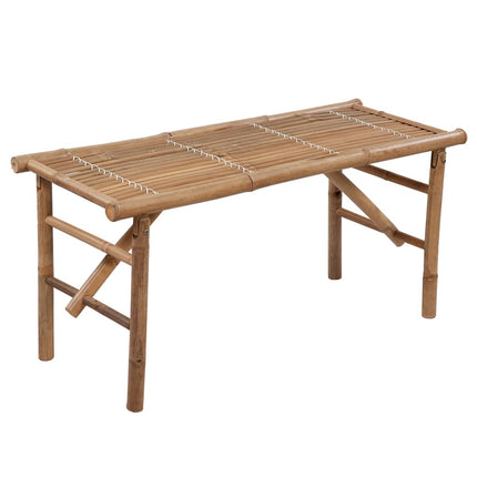 Panca da Giardino Pieghevole con Cuscino 118 cm in BambÃ¹