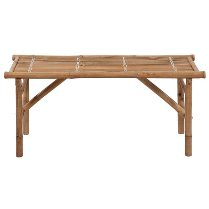 Panca da Giardino Pieghevole con Cuscino 118 cm in BambÃ¹