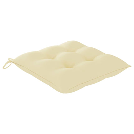 Set da Pranzo da Giardino 5 pz Pieghevole con Cuscini in BambÃƒÂ¹