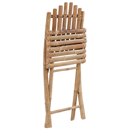 Set da Pranzo da Giardino 5 pz Pieghevole con Cuscini in BambÃƒÂ¹