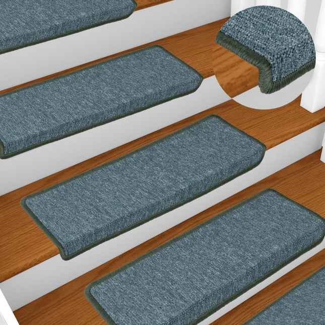 Tappetini per Scale 15 pz 65x21x4 cm Verdi