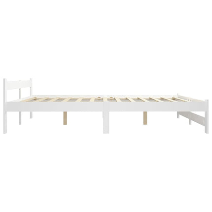 Giroletto senza Materasso Bianco 180x200 cm in Legno di Pino