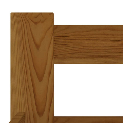 Giroletto senza Materaso Ambrato in Legno Massello 200x200 cm