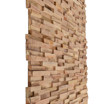 Pannelli per Pareti 10 pz 1,08 m² in Legno Massello di Teak