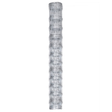 Recinzione da Giardino in Acciaio Zincato 50x1,25 m Argento