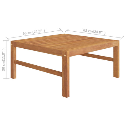 Tavolino da Giardino 63x63x30 cm in Massello di Teak