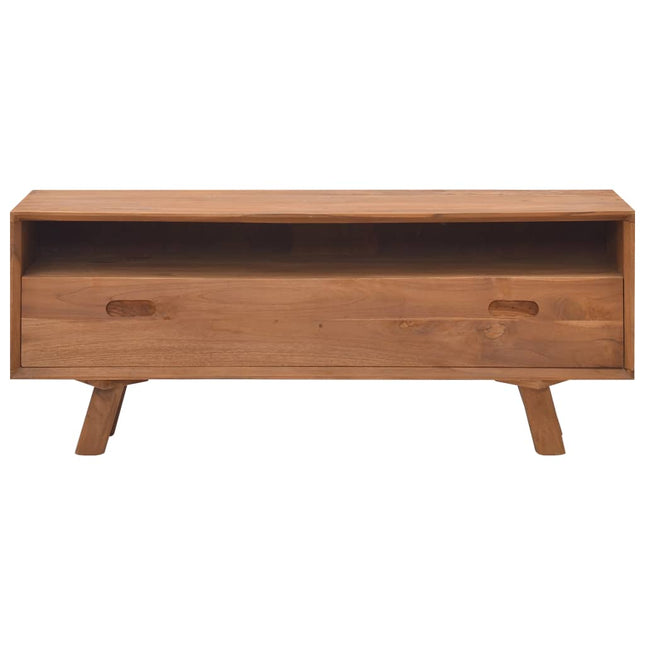 Mobile Porta TV 110x30x45 cm in Legno Massello di Teak