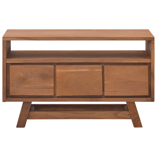 Mobile Porta TV 80x30x50 cm in Legno Massello di Teak